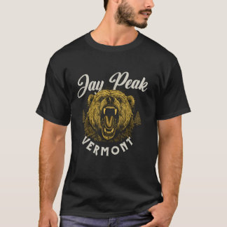 T-shirt Jay Peak Vermont Randonnée extérieur Graphisme Lon