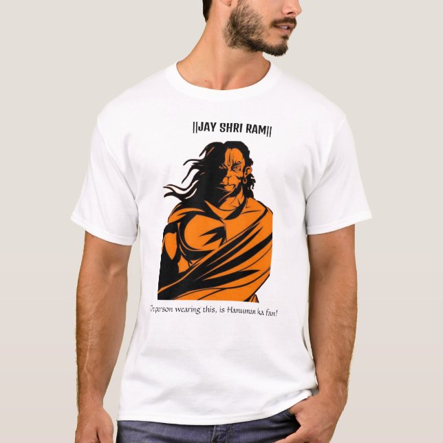 T-shirt Jay Shri Ram Hanuman (Devant)