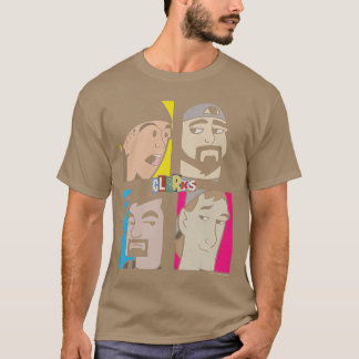 T-shirt Jay Silent Bob Clerks Group Shot Cartoon Character