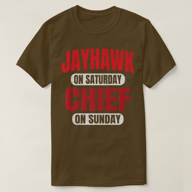 T-shirt Jayhawk Le Samedi Chef Dimanche Kansas City Vi (Design devant)