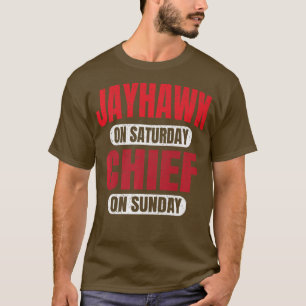 T-shirt Jayhawk Le Samedi Chef Dimanche Kansas City Vi