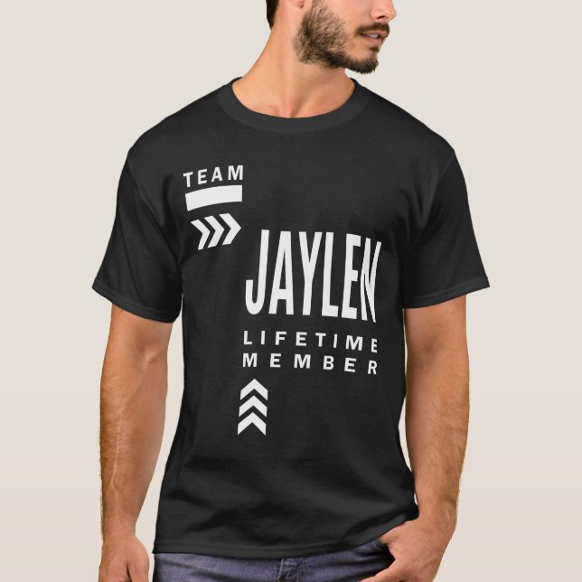 T-shirt Jaylen Nom personnalisé Anniversaire Cadeau (Devant)