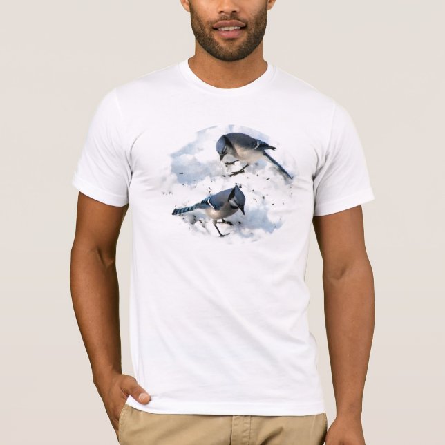 T-shirt Jays bleus en neige (Devant)