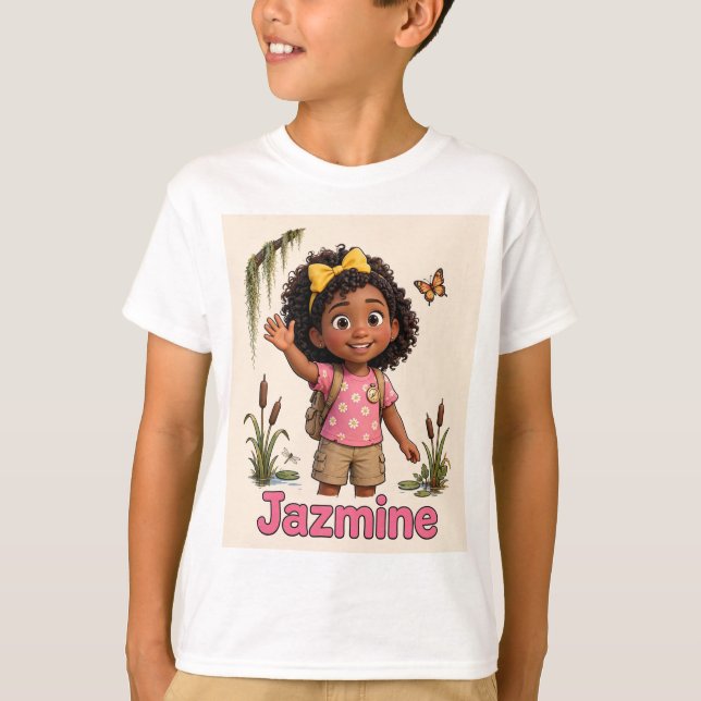 T-shirt Jazmine des Lil' Bayou Explorers (Devant)