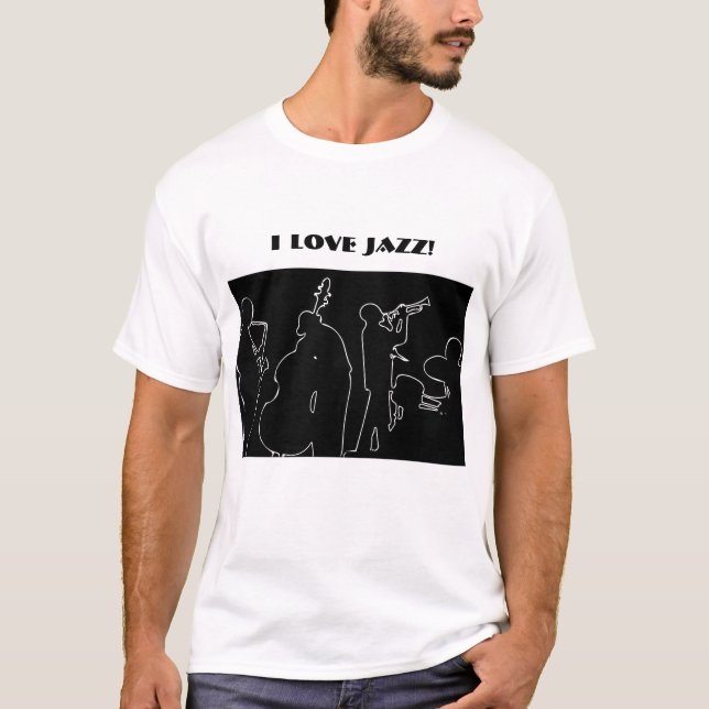 T-shirt Jazz band J'aime Jazz (Devant)