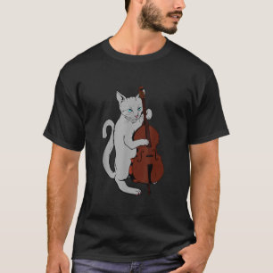 T-shirt Jazz Cat Jouer Housseline Cool de basse droit 3