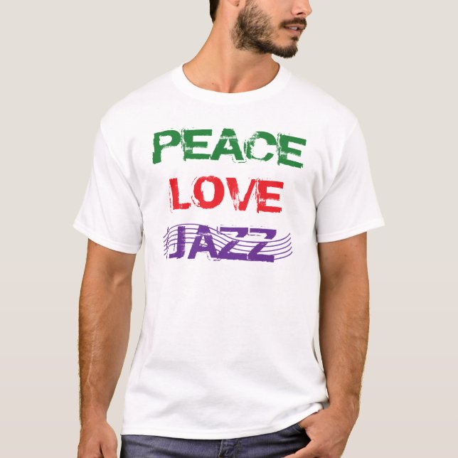 T-SHIRT JAZZ D'AMOUR DE PAIX (Devant)