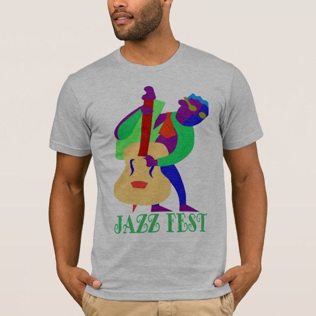 T-shirt Jazz Fest Blues Man (Devant)