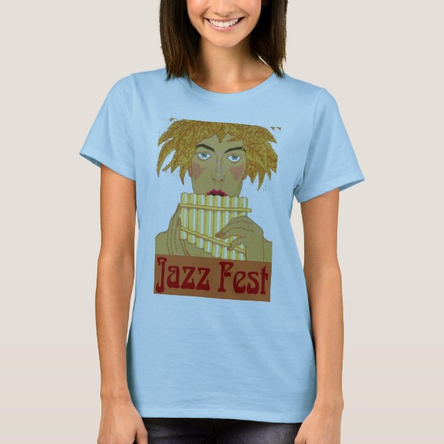 T-shirt Jazz Fest Pan sur Flute (Devant)