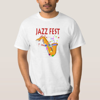 T-shirt Jazz Fest Sax, ajoutez le nom