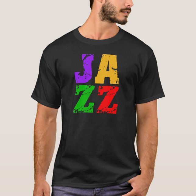 T-shirt Jazz frais coloré (Devant)