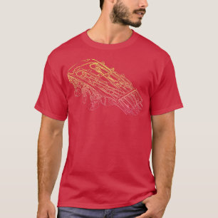 T-shirt Jazz Guitar Sketch Guitariste Lecteur Guitare