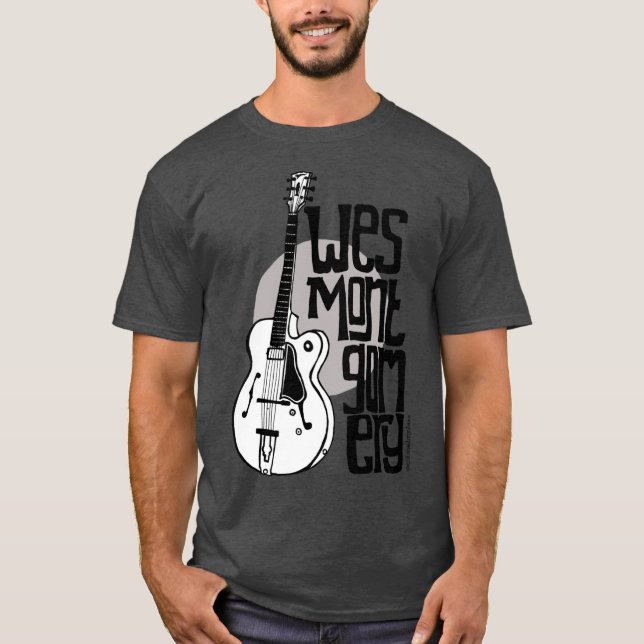 T-shirt Jazz Guitar Wes Montgomery Music Lover family (Devant)