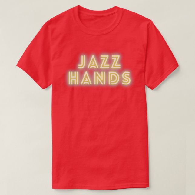 T-shirt Jazz Mains Drôle Design (Design devant)