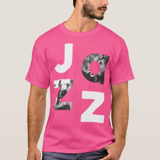 T-shirt Jazz Music Band Typography Cadeaux Pour Jazz Lover