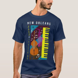 T-shirt Jazz Music New Orleans Music Festival Musical