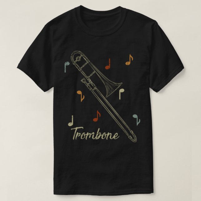 T-shirt Jazz musicien Trombone Player Cadeau Trombone Pull (Design devant)