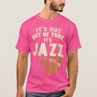 T-shirt Jazz Musique Jazz Électrique Guitare Jazz Et Brass