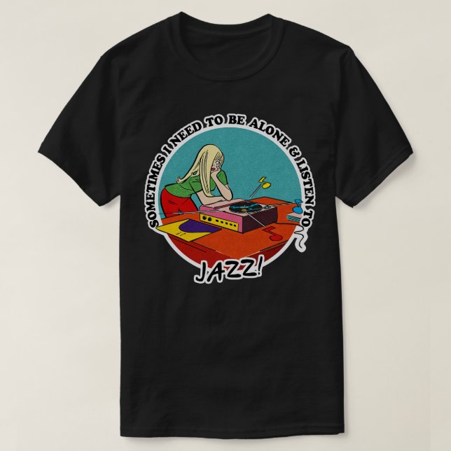 T-shirt Jazz Musique Obsessionnel Design (Design devant)