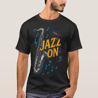 T-shirt Jazz On - Saxophone Vintage