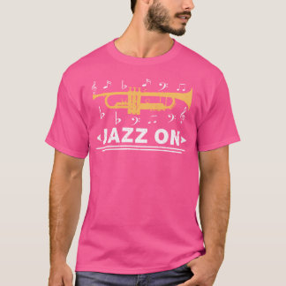 T-shirt Jazz On Trumpet Player Blues Music Lots Retro Sm