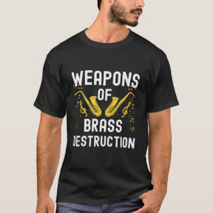 T-shirt Jazz Pour Femmes Jeunes Et Hommes Instrument Saxop