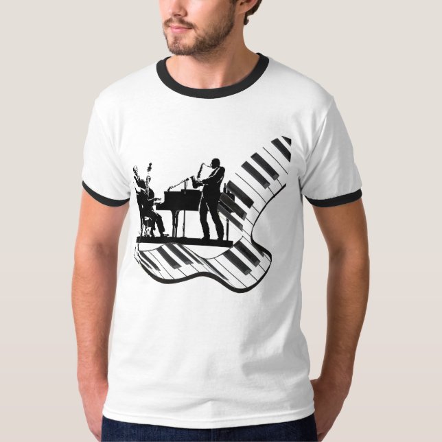 T-shirt jazz trois (Devant)