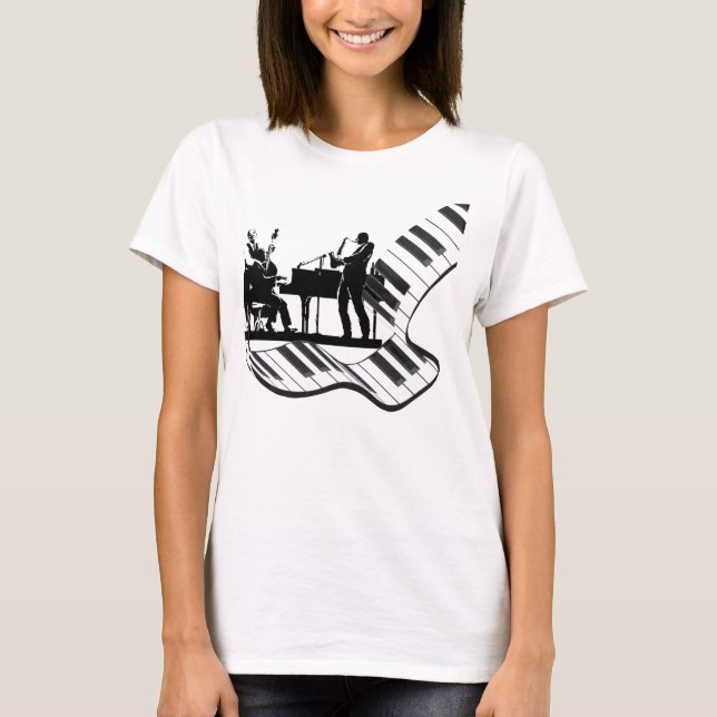 T-shirt jazz trois (Devant)