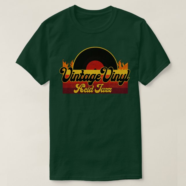 T-shirt Jazz vinyle vintage (Design devant)