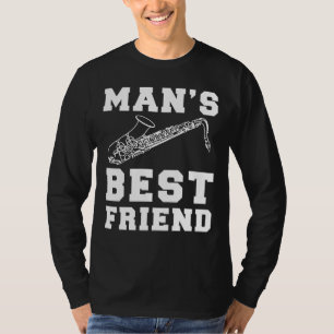 T-shirt Jazzy Chuckles : Saxophone - Mans Best Friend Tee 
