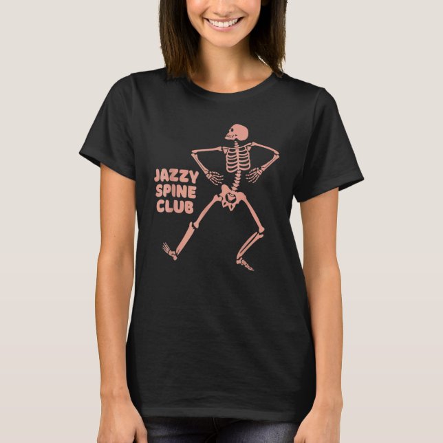 T-shirt Jazzy Spine Club Scoliosis Guerrier (Devant)