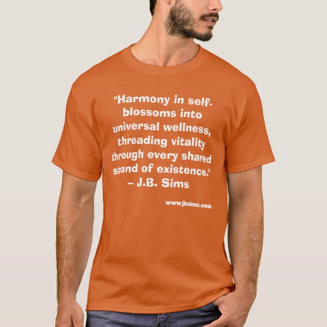 T-shirt JB Sims Universal Harmony Tee - Eco-Inspiré (Devant)