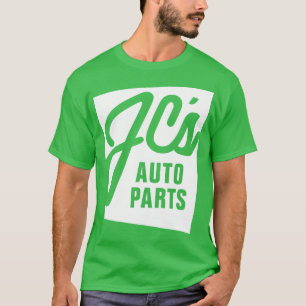 T-shirt JC Auto Parts Single Side Alt Design Blanc sur Sol