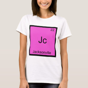 T-shirt Jc - Jacksonville Ville Élément Chimique Symbole T