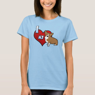 T-shirt J'Coeur mon Pembroke Welsh Corgi Apparel