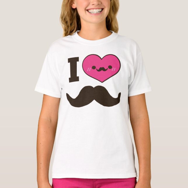 T-shirt J'Coeur Moustaches (Devant)
