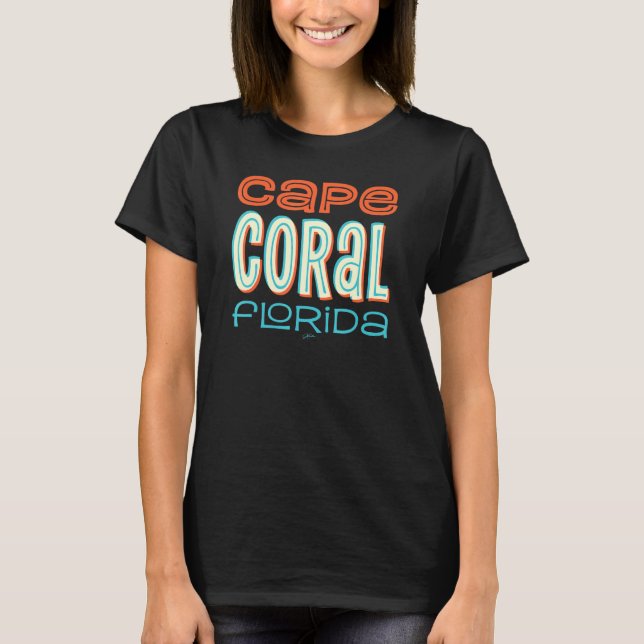 T-shirt Jcombs Cape Coral Plage Floride (Devant)