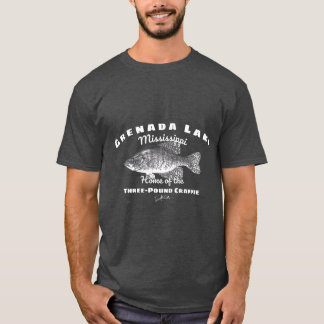 T-shirt JCombs Grenada Lake MS White Crappie