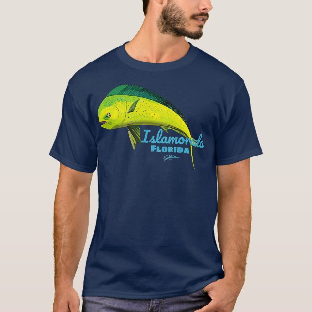 T-shirt JCombs Islamorada Florida MahiMahi (Devant)