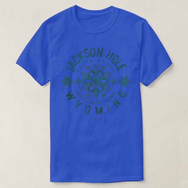 T-shirt JCombs Jackson Hole, Wyoming, Neige358 (Design devant)