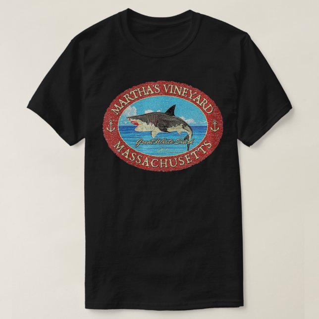 T-shirt JCombs Martha's Vineyard, MA, Great White S (Design devant)