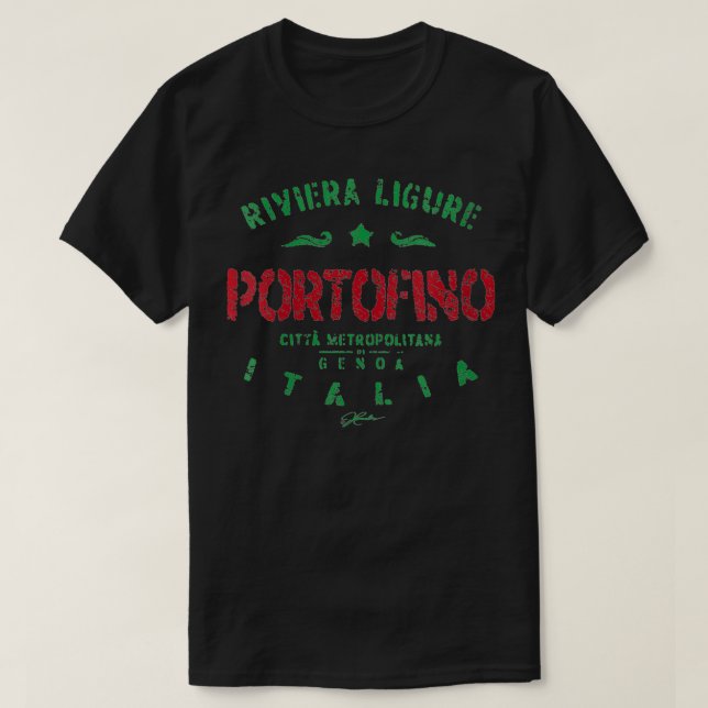 T-shirt JCombs Portofino, Italie VNeck  (Design devant)