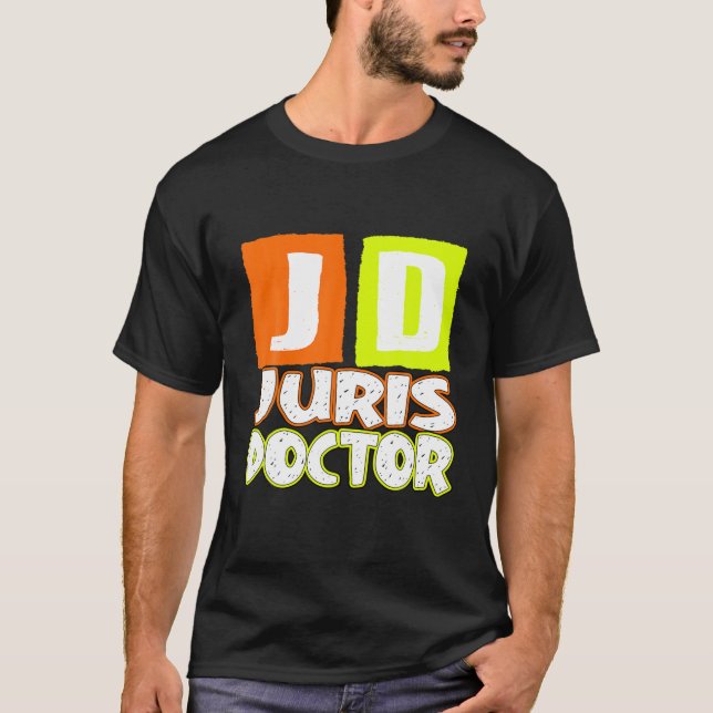 T-shirt JD Juris Docteur Avocat Juge (Devant)