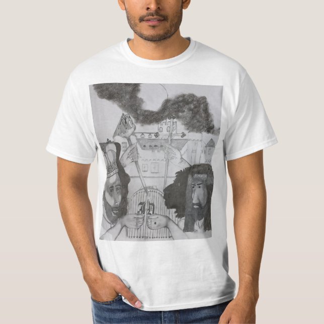 T-shirt JD montrant JWU un dap (Devant)