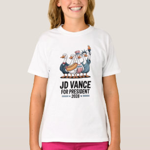 T-shirt JD Vance 2028 Président le 4 juillet Oie Patriotiq
