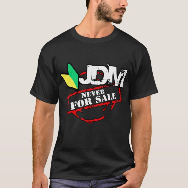 T-shirt JDM jamais en vente (foncée) (Devant)