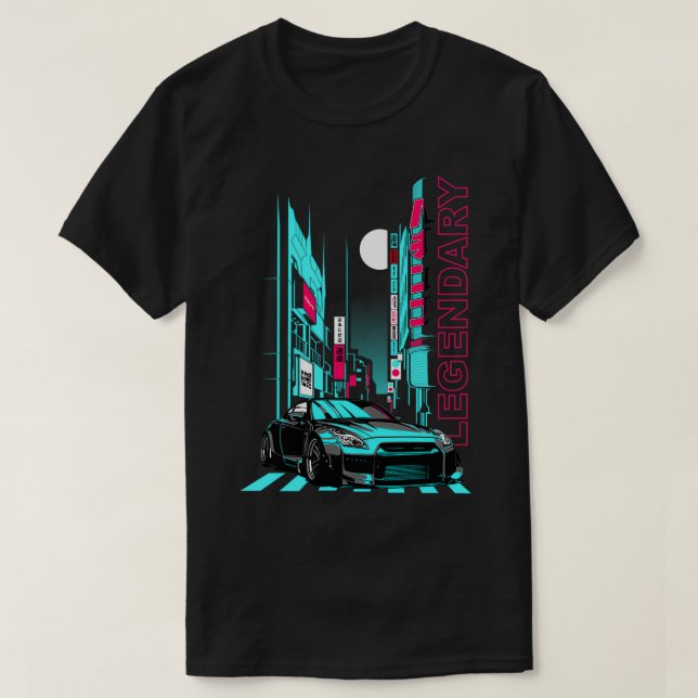 T-shirt JDM Japonais Tokio Racecar Tuning Car (Design devant)