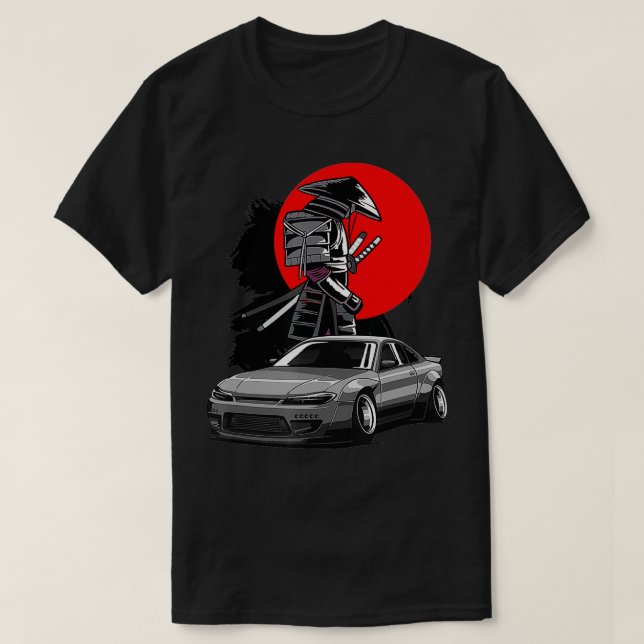 T-shirt JDM S15 Silvia Japan Drift Samurai Tuning (Design devant)
