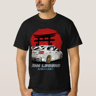 T-shirt JDM White Subie Impreza WRX ST-Shirt