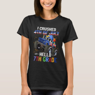T-shirt Je 4 juillet Croisé Bonjour Monster de 7e année Tr